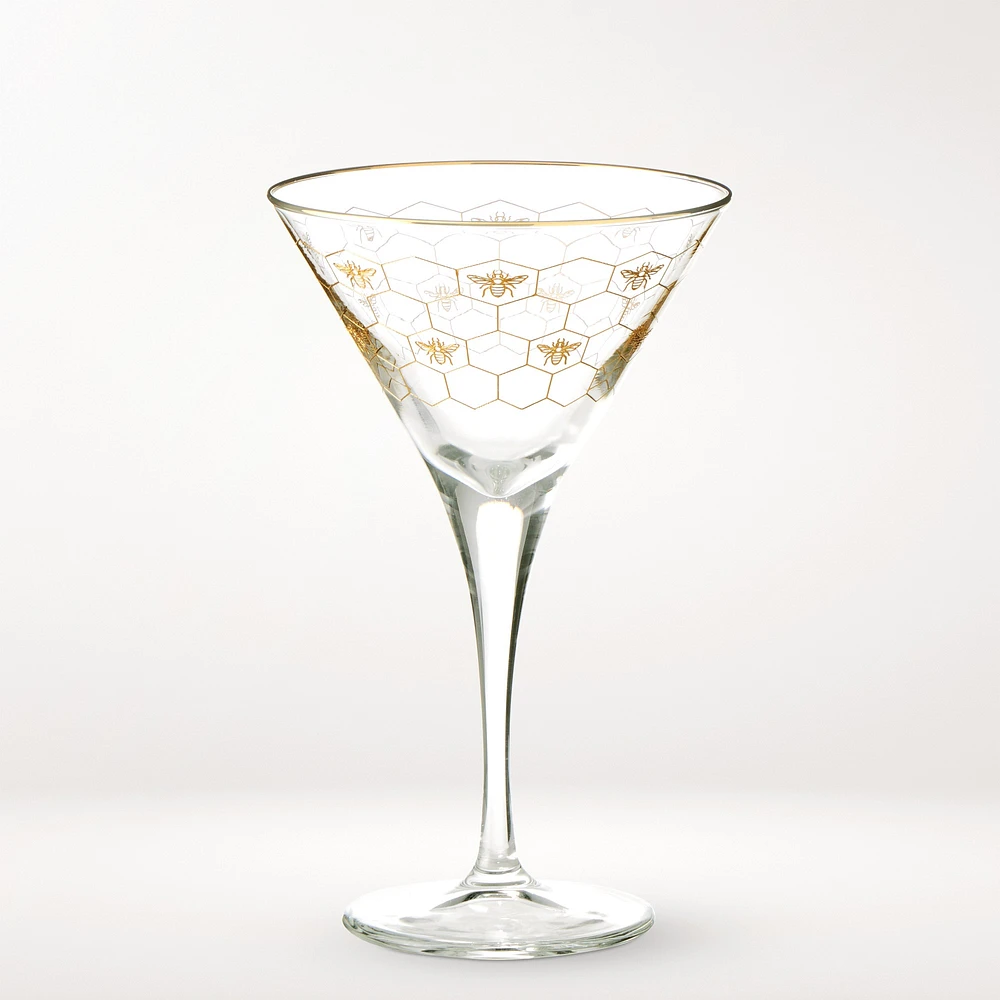 Honeycomb Martini Glasses