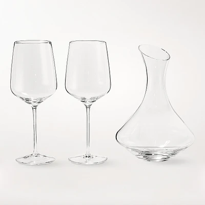 Williams Sonoma Estate Decanter & Cabernet Wine Glasses, Set of 2