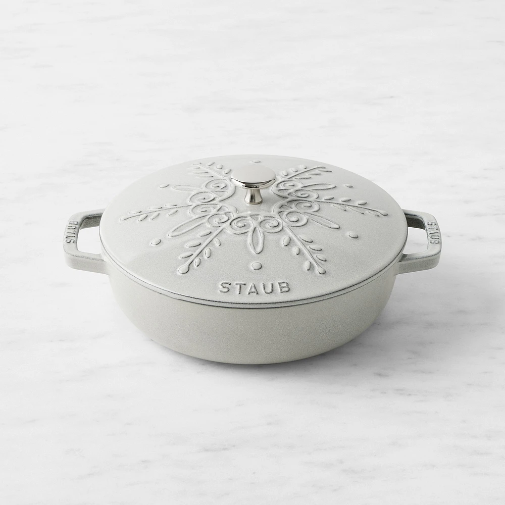 Staub Enameled Cast Iron Snowflake Braiser, 2 1/2-Qt.