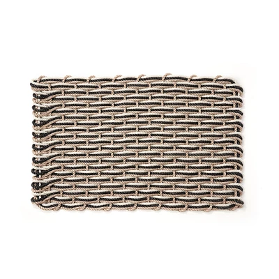 The Rope Co. Sand  & Charcoal Oyster Doormat
