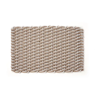 The Rope Co. Fog Gray & Sand Doormat