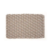 The Rope Co. Fog Gray & Sand Doormat