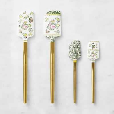 Williams Sonoma Famille Rose Spatulas with Gold Handle