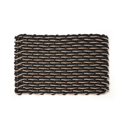 The Rope Co. Charcoal & Sand Doormat