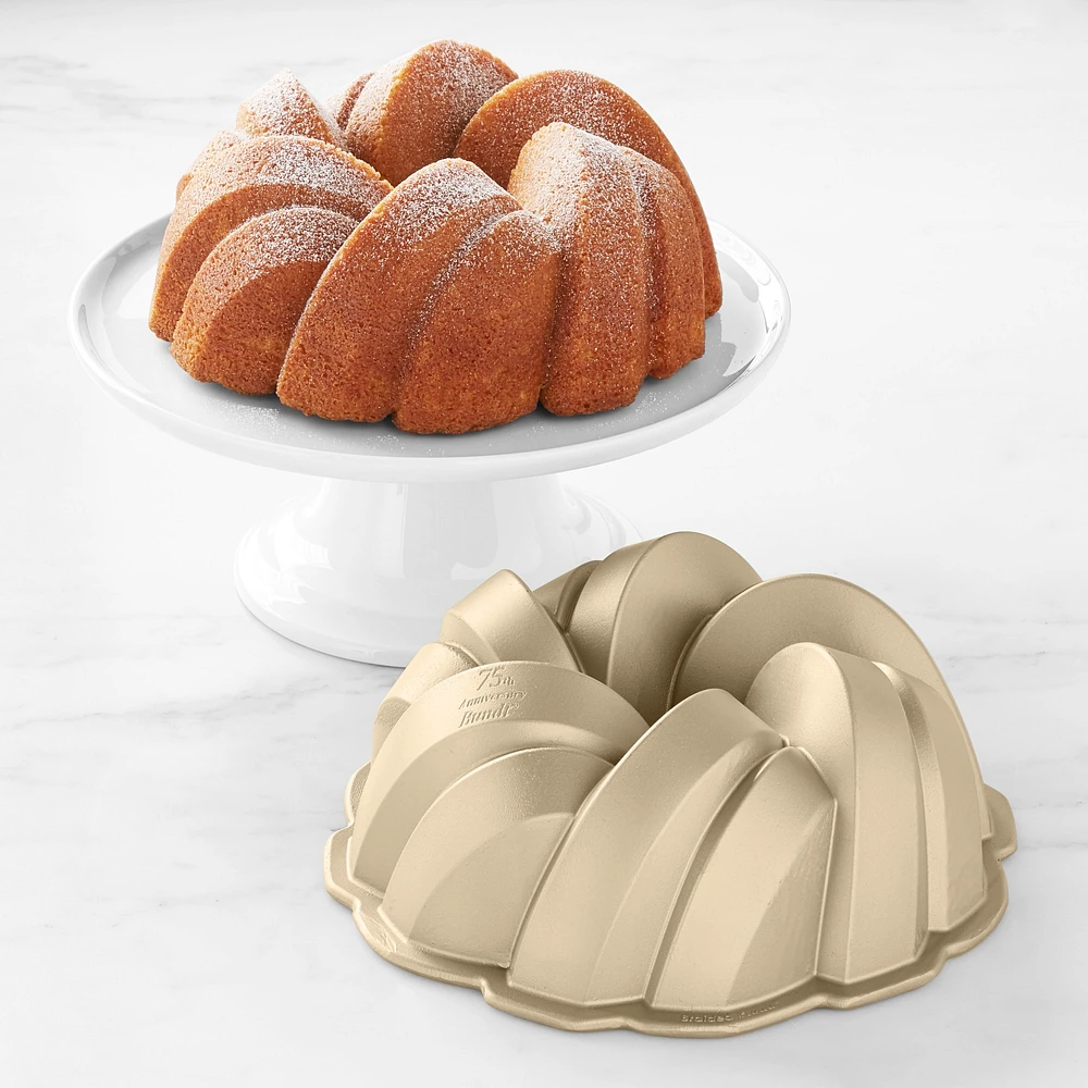 Nordic Ware Nonstick Cast Aluminum 75th Anniversary Bundt Cake Pan