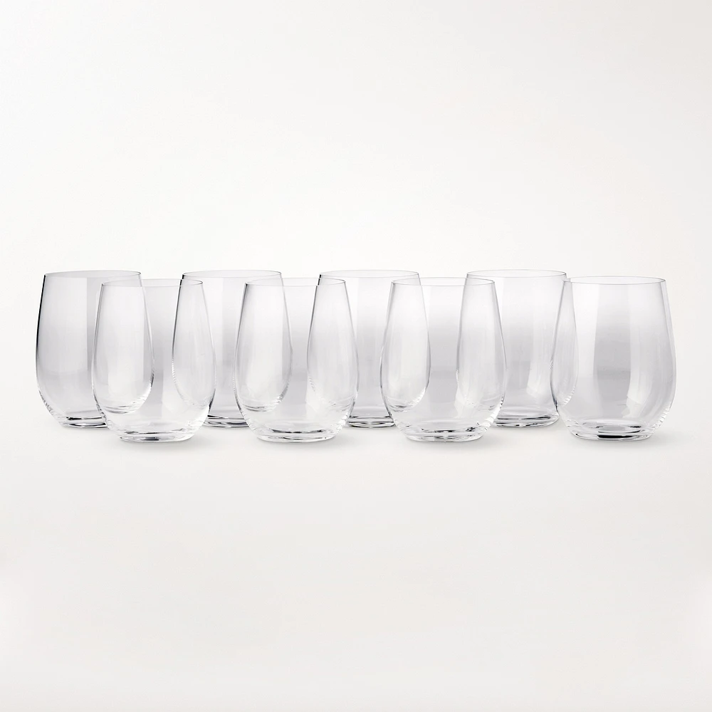 Riedel "O" Stemless Chardonnay Glasses, Pay 6-Get 8