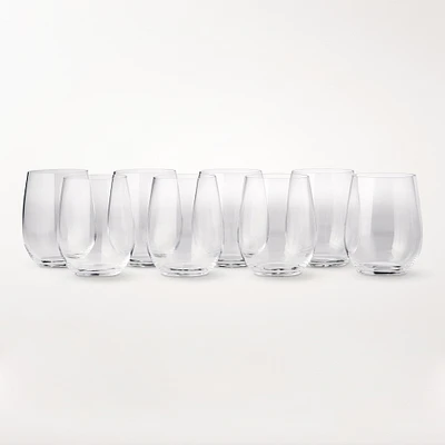 Riedel "O" Stemless Chardonnay Glasses, Pay 6-Get 8