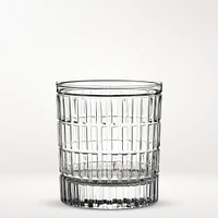 Bamboo Cut Double Old-Fashioned Glasses, Set of 4