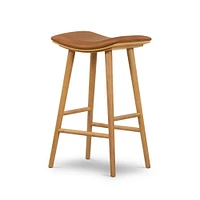 OPEN BOX: Andalusia Saddle Backless Stool