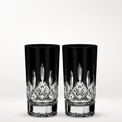 Waterford Lismore Black Highball Glasses, Set of 2