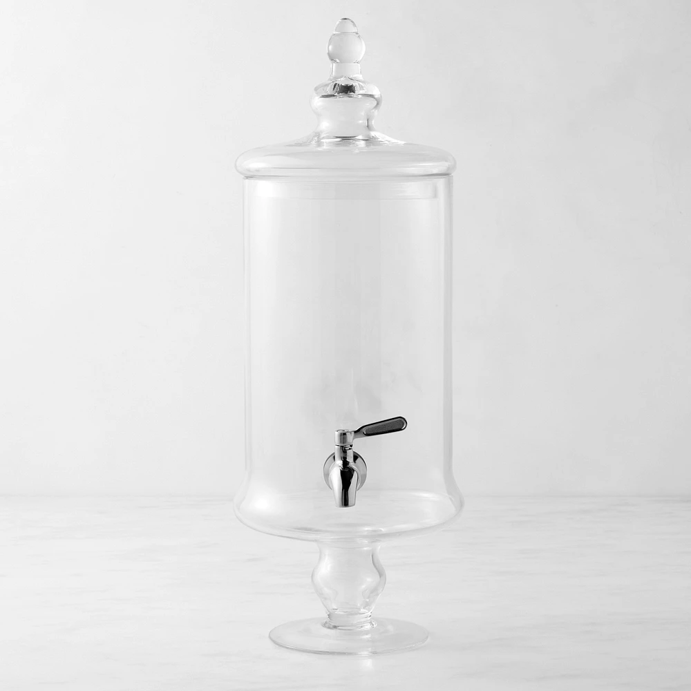 Glass Footed Beverage Dispenser