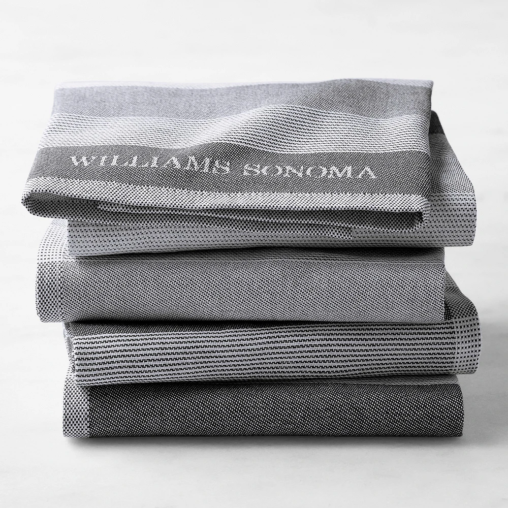 Williams Sonoma Logo Stripe Towels, Set of 4