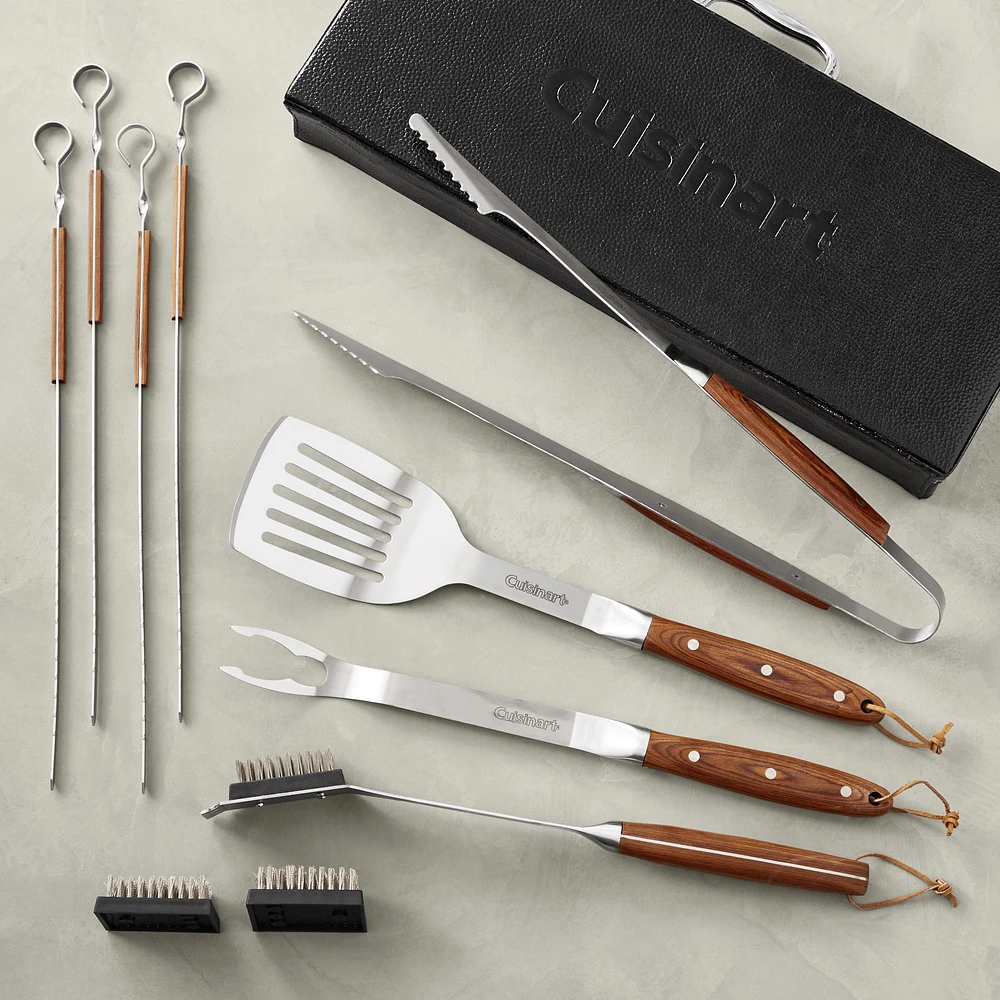 Cuisinart Premium Wood-Handled Grill Tools