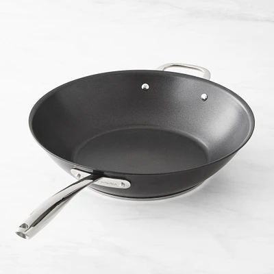 Williams Sonoma Thermo-Clad™ Nonstick Open Wok with Helper Handle, 14"
