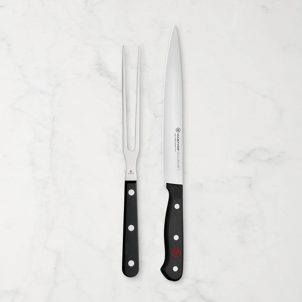 Wüsthof Gourmet Carving Knife & Meat Fork Set