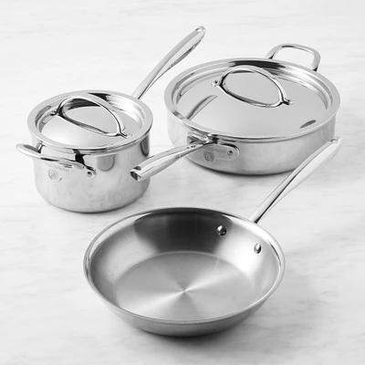 Williams Sonoma Signature Thermo-Clad™ Stainless-Steel 5-Piece Cookware Set