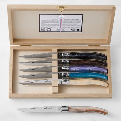 Jean Dubost Fashion Acrylic Steak Knives, Set of 6