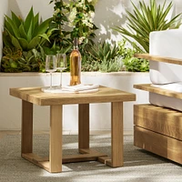 Ojai Outdoor Natural Teak Square Side Table