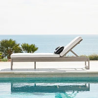 Ojai Outdoor Grey Teak Chaise