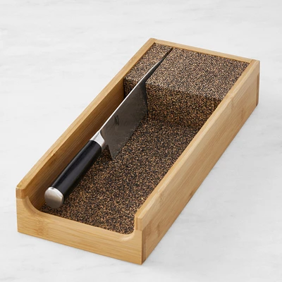 Knife Dock In-Drawer Storage, Bamboo, Small