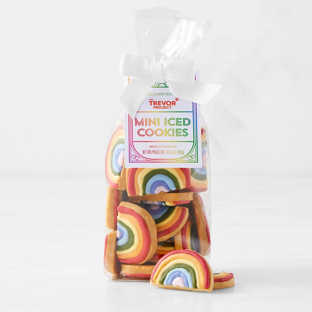 Trevor Project Mini Pride Rainbow Cookies