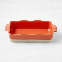 Emile Henry French Ceramic Ruffled Rectangular Baker