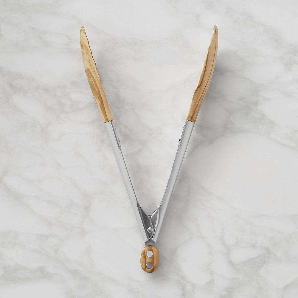 Williams Sonoma Olivewood Locking Tongs