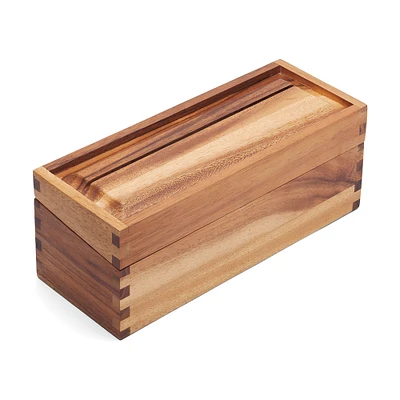 Recipe Box, Acacia Wood