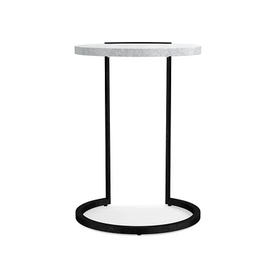 Marble & Metal Accent Table