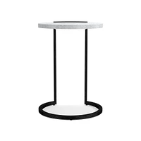 Marble & Metal Accent Table