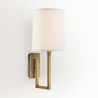 Aspect Library Sconce, Soft Brass