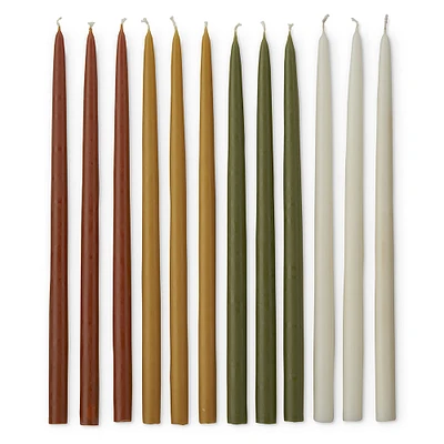 Fall Coloured Tiny Taper Candles