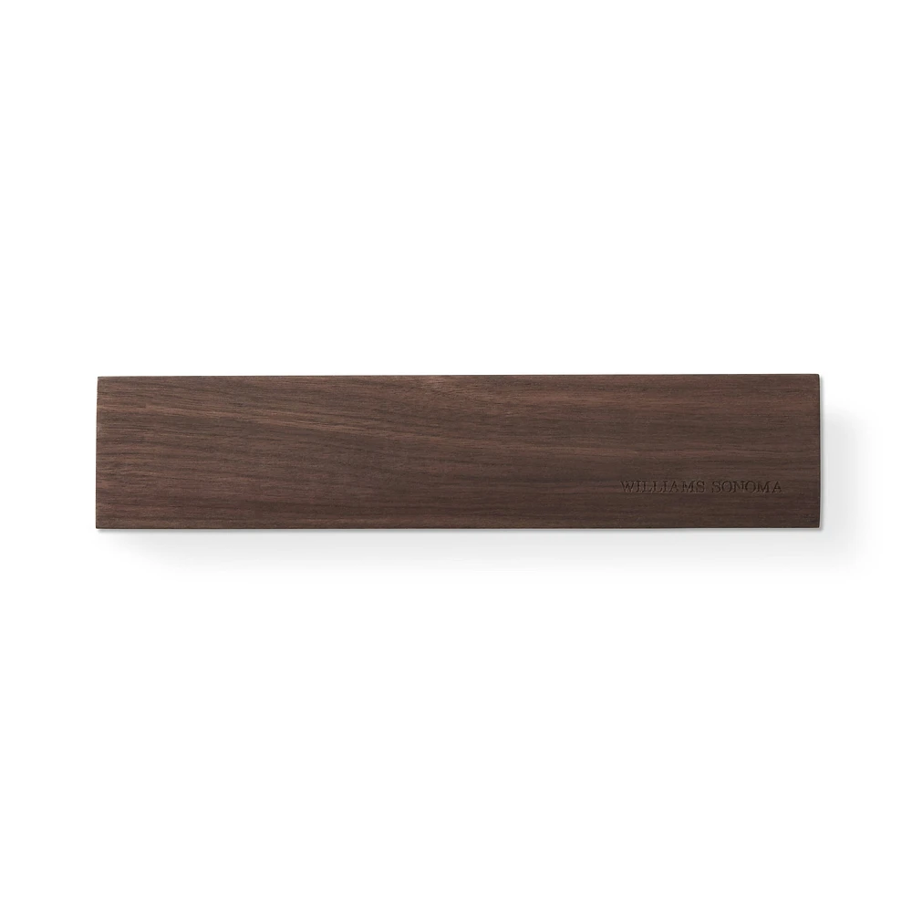 Williams Sonoma Walnut Wooden Magnetic Knife Rack