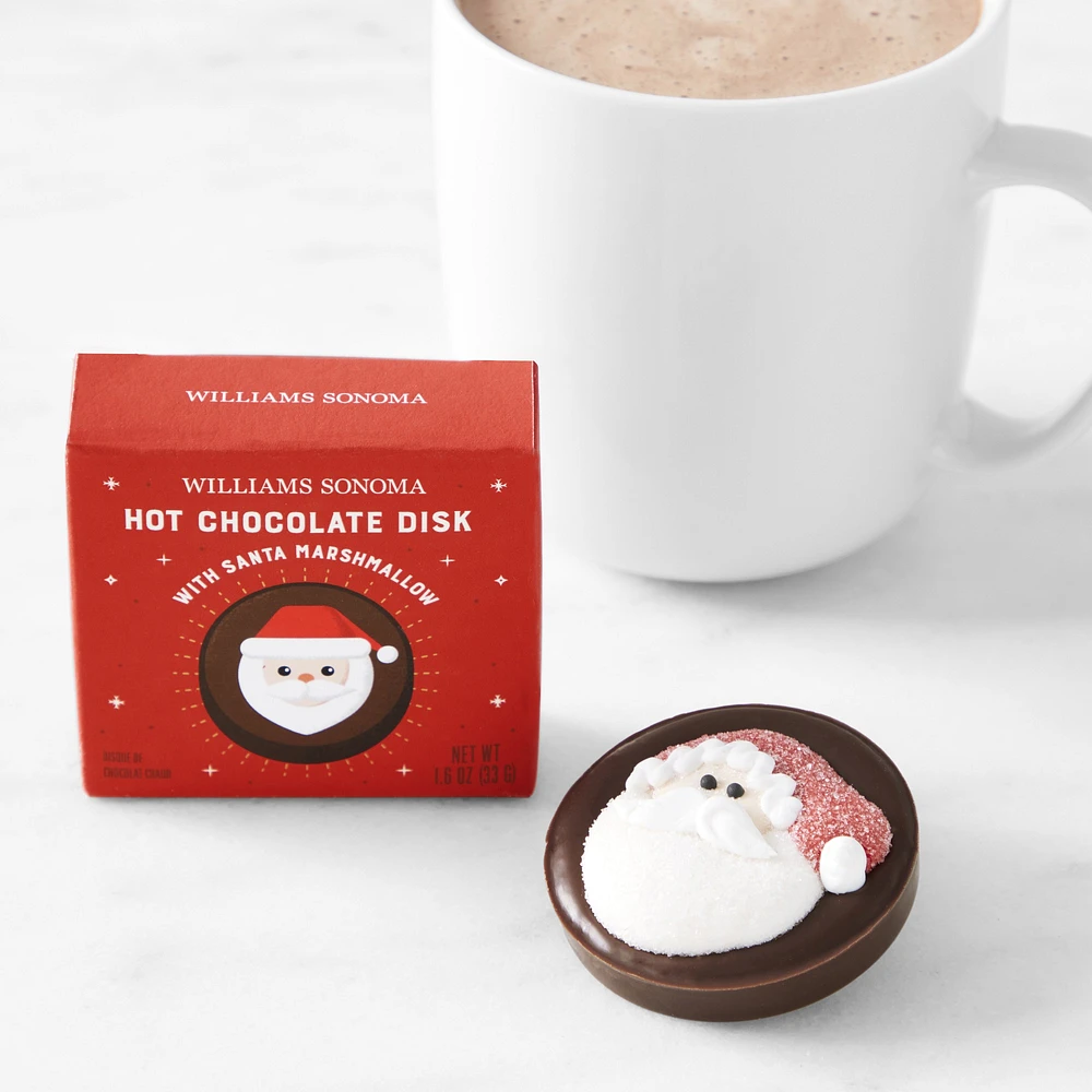 Hot Chocolate Disk with Santa Marshmallow