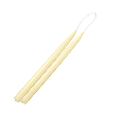 Ivory Taper Candles, Set of 2