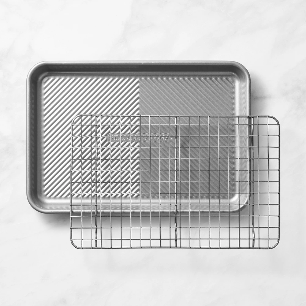 Williams Sonoma Cleartouch Nonstick Quarter Sheet Pan with Cooling Rack