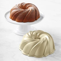 Nordic Ware Nonstick Cast Aluminum Swirl Bundt Pan, 10-Cup