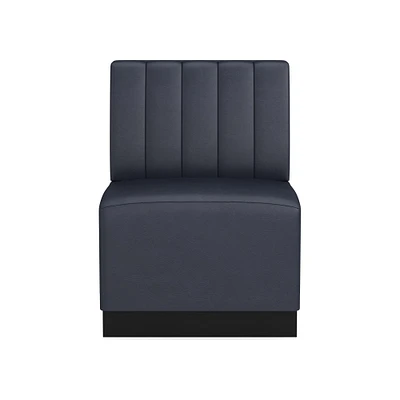 OPEN BOX: Garbo Leather Customizable Banquette – Vertical Tufting