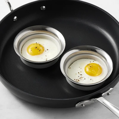 Williams Sonoma Stainless Steel Egg Mold Rings, Set of 2