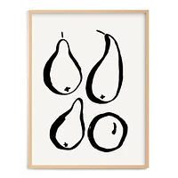 Still-life with Four Pears Limited Edition Kitchen Art by Minted