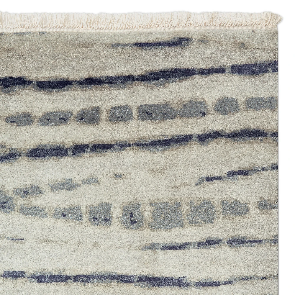 Shibori Hand Knotted Rug Swatch