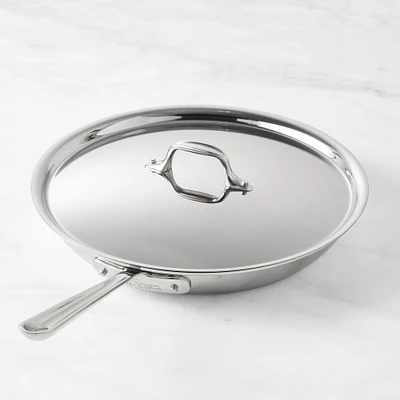 All-Clad D3 Triply Stainless-Steel Nonstick Covered Fry Pan, 12"