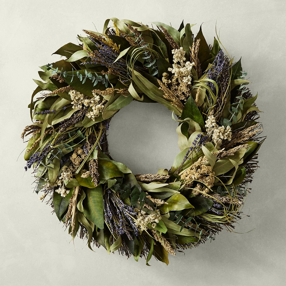 Sweet Lavender Live Wreath, 20"