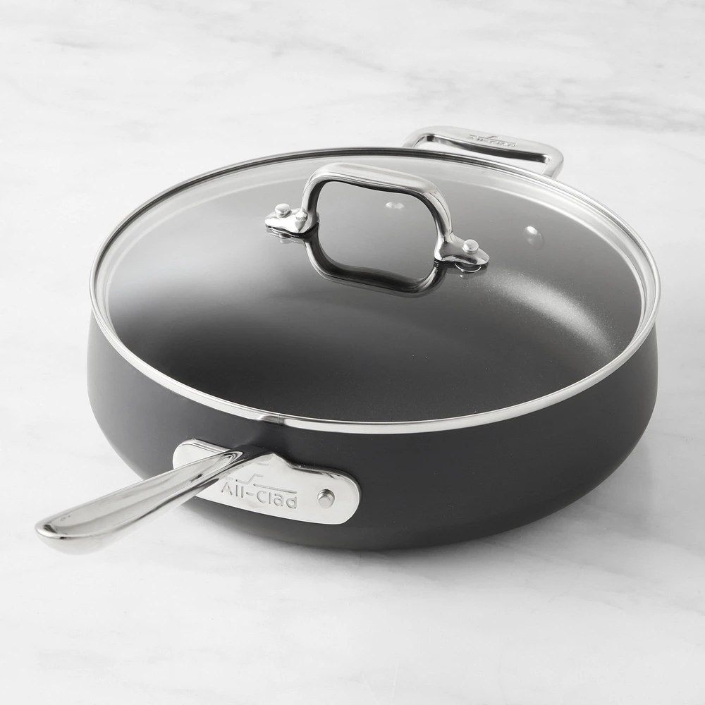 All-Clad HA1 Hard Anodized Nonstick Saute Pan with Lid, 4-Qt.