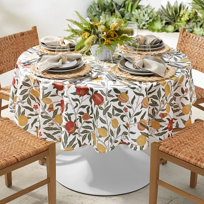 Williams Sonoma x Morris & Co. Outdoor Fruit Round Tablecloth
