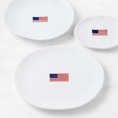 American Flag 12-Piece Dinnerware Set