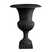 Tall Wickford Urn in Matte Black