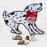 Williams Sonoma Peppermint Bark Trio Dog Tin