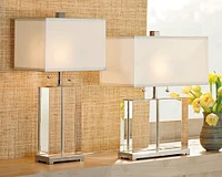 Crystal Block Table Lamp, Tall