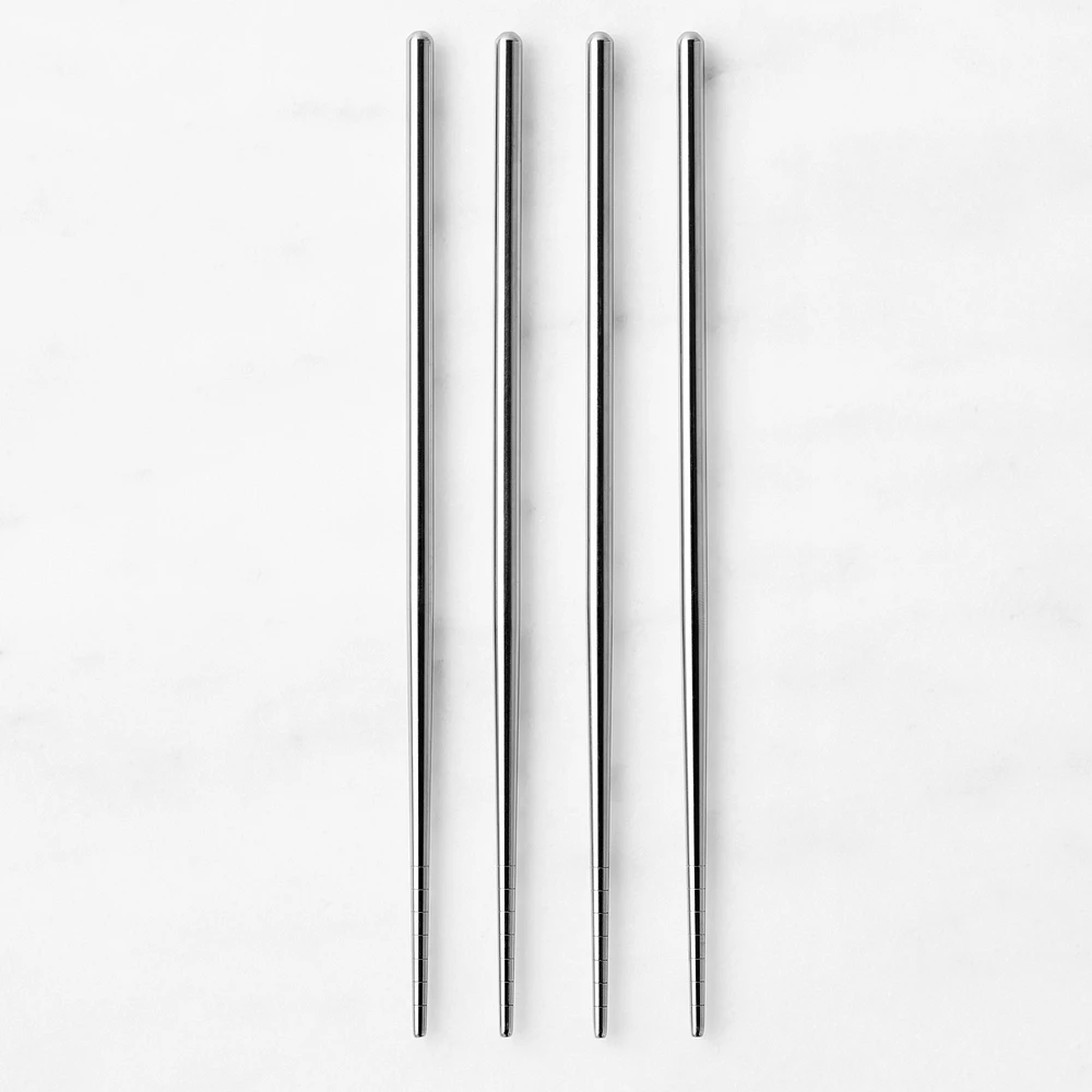 Williams Sonoma Stainless-Steel Chopsticks, Set of 4